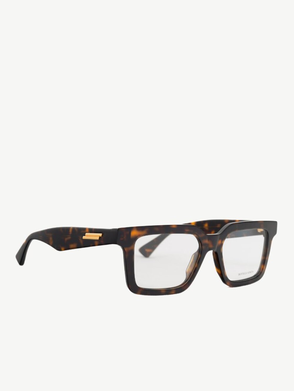 Bottega Veneta BV1216O Havana Tortoiseshell Square Glasses